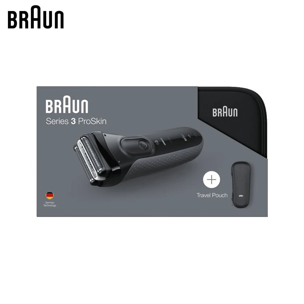 Электробритва Braun Series 3 ProSkin 3000ts Grey+ футляр+ несессер