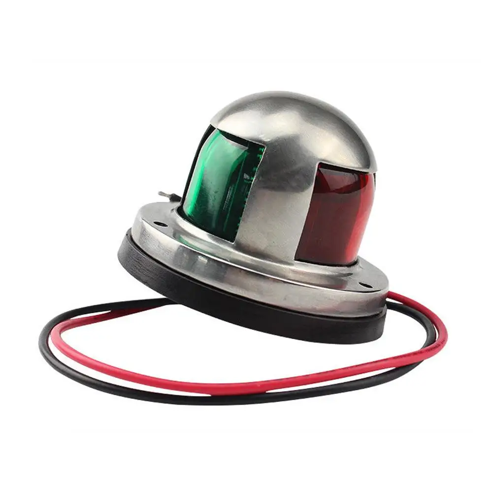 12V-Stainless-Steel-Boat-Marine-Yacht-Sailing-Red-Green-Bow-Navigation ...