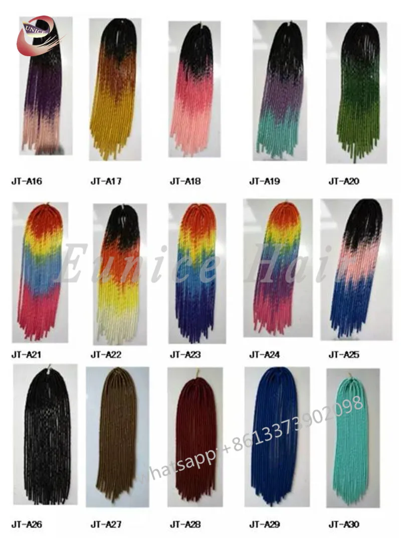 20inch Colored Locs Crochet Braiding Extensions Hair Products 20