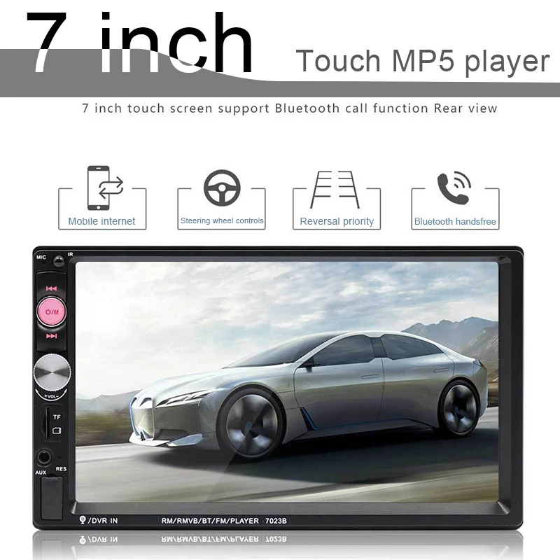 

New Car MP5 Player 7 Inch HD Screen Bluetooth Handfree Reversing Function Night Vision CSL2018