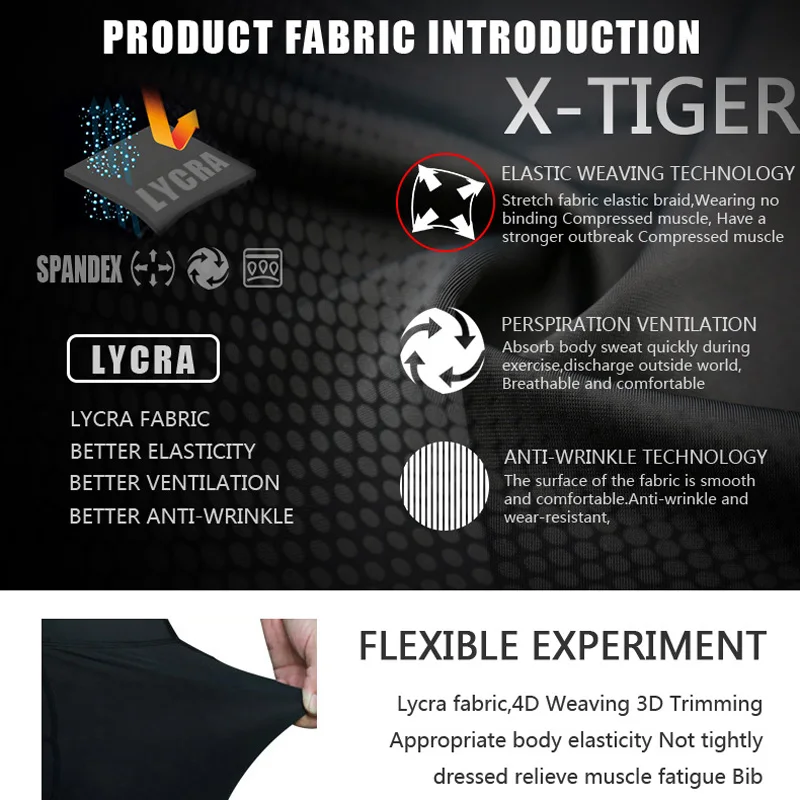 Велосипедные колготки X TIGER Coolmax 5D 8 цветов гелевые для горных велосипедов