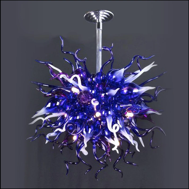 

Newest Designed Hand Blown Glass Chihuly Style Hanging LED Modern Ceiling Chandeliers Lightings