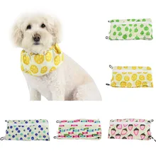 1 шт поводок для собак с летним принтом собачий шарф для питомца Регулируемый Размеры ошейник для собак и кошек галстуком-бабочкой Pet Уход за лошадьми аксессуары на заказ бандана для собак W0703
