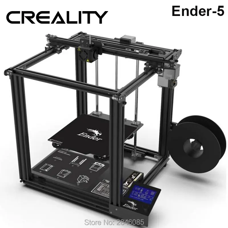 

CREALITY 3D Printer Ender-5 Dual Y-axis motors Soft Magnetic build plate power off resume enclosed structure