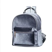Automne hiver de mode de velours petit femmes sac à dos pour adolescents filles sacs d’école en peluche féminin sacs à dos mochila feminina