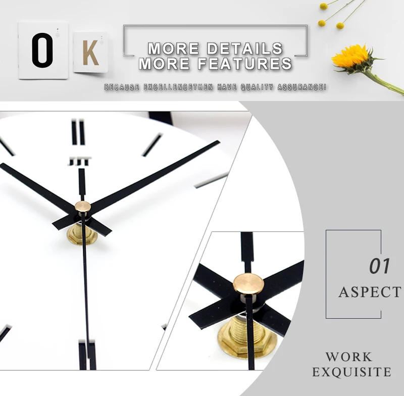watch wall clock diy clock wood clock wall modern clock (4)