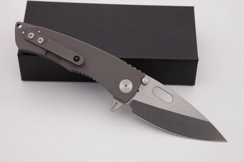 Высокое качество на заказ DSK карманный складной нож 8Cr13Mov лезвие пескоструйная титановая ручка выживания тактический нож Открытый Инструменты