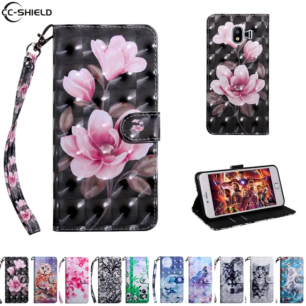 

Flip Case For Samsung Galaxy J4 J 4 2018 400 J400F/DS SM-J400F/DS Case Phone Leather Cover For Galaxy 4J 2018 SM-J415FN/DS Bag