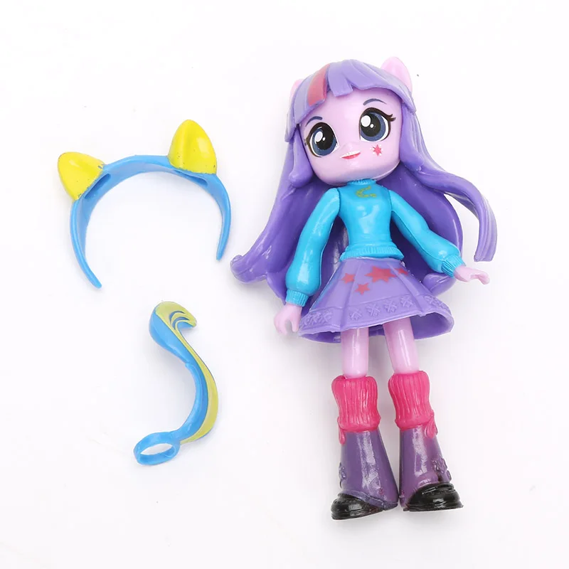 12 см 9 шт. 7 шт. игрушки My Little Pony friendly Is Magic Pony Набор фигурок Twilight Sparkle Rainbow Dash Fluttershy модель куклы