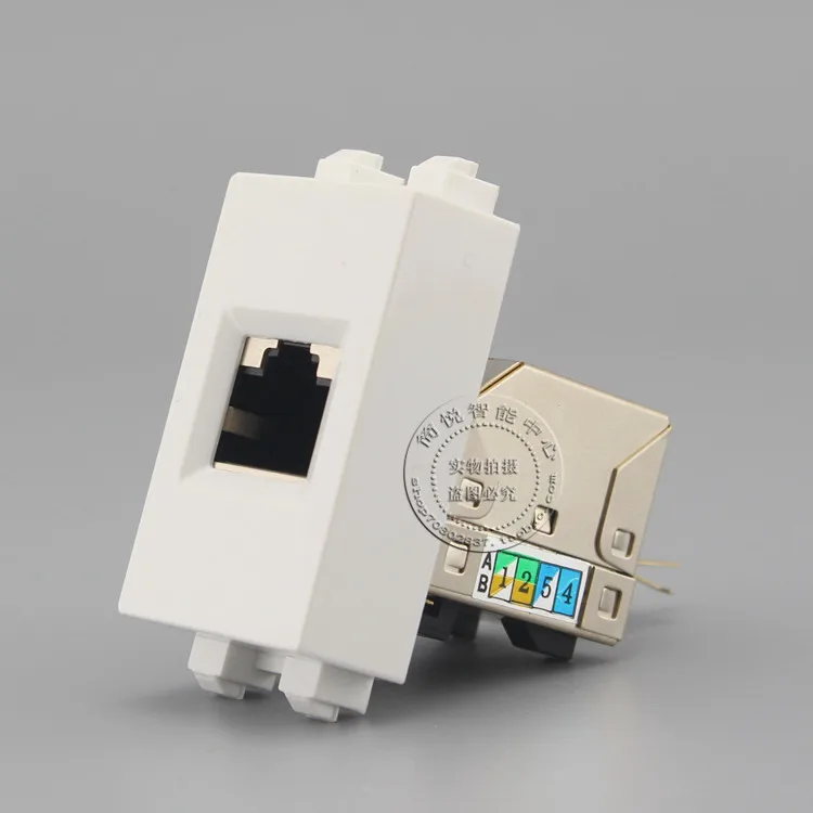 

128 Type RJ45 Cat6 Network Information Module Connector Jack Ethernet Module Network Coupler