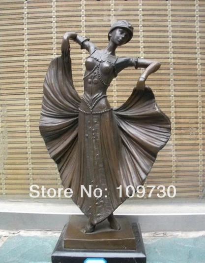 

001084 Western ballet beauty Art Bronze Marble statue Sculpture