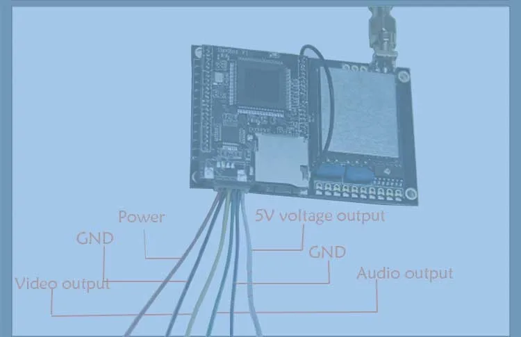 FPV 600 МВт аэрофотосъемки 5,8 Г 40CH AV передатчик Системы LCR600+ LCT600 5,8 Г WI-FI передатчик