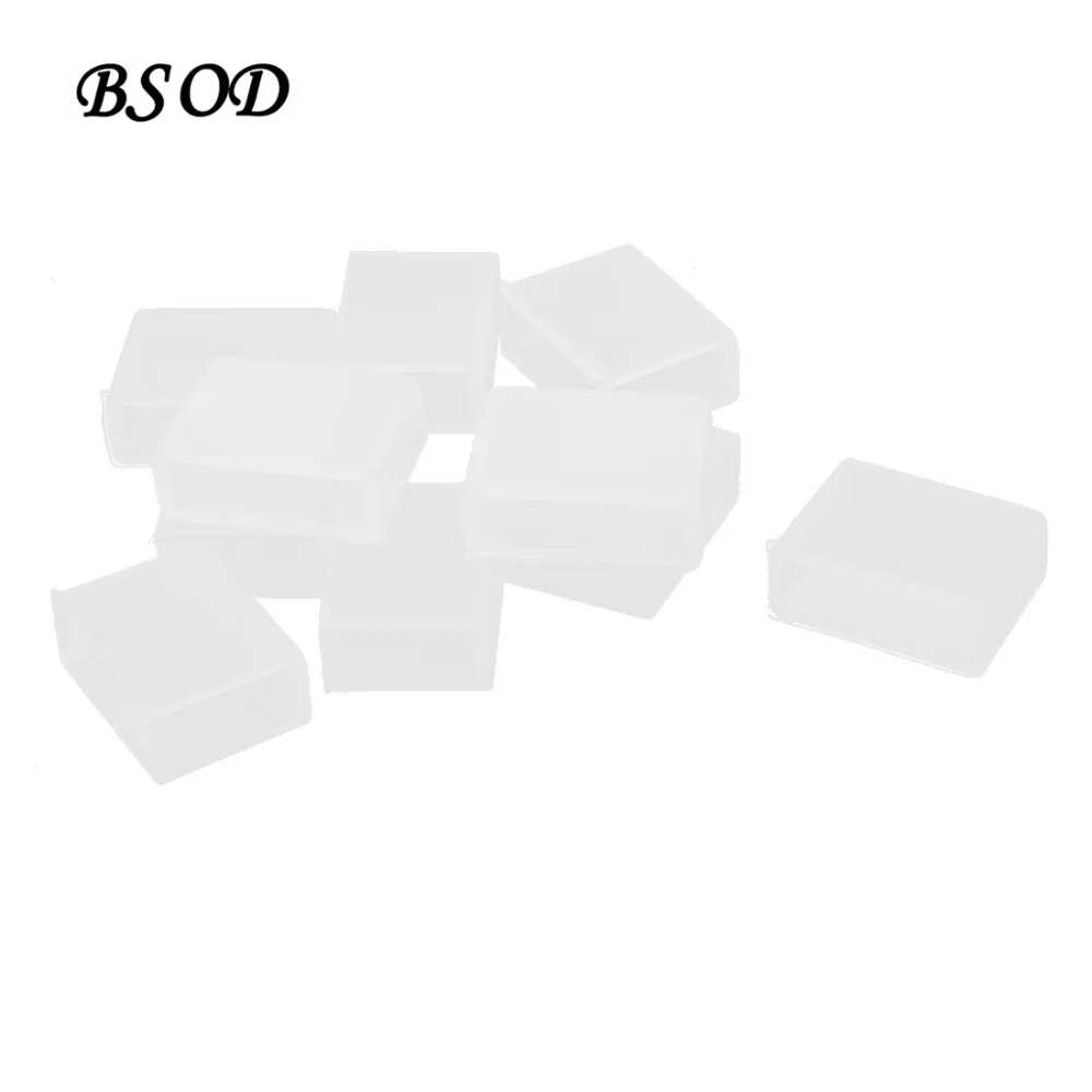 

10 Pack 10/12mm LED Strips Silicone Tube End Caps Cover Width for 8mm/10mm Width No Hole LED Strips Flexible Led Strip