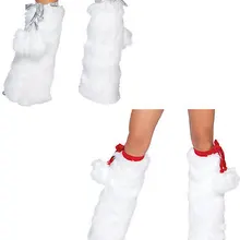 Pom меховые ножки гетры для женщин s искусственный Лисий мех гетры 3SP011 дешевая цена сексуальные костюмы женские аксессуары