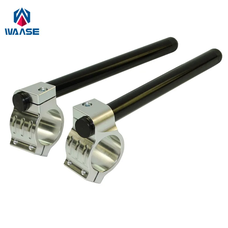 

7/8 "22 мм CNC зажим на руль Ons вилка рукоятки Грипсы 31 33 35 36 37 39 41 43 45 46 48 мм черный-серебристый для Yamaha для Suzuki
