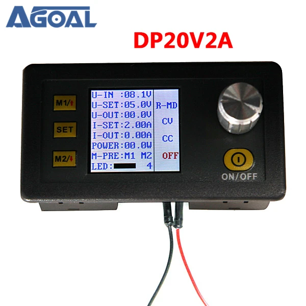 

DP20V2A Programmable Digital Power DC-DC power supply module 0-20V / 2A Integrated Voltage Meter Free Shipping