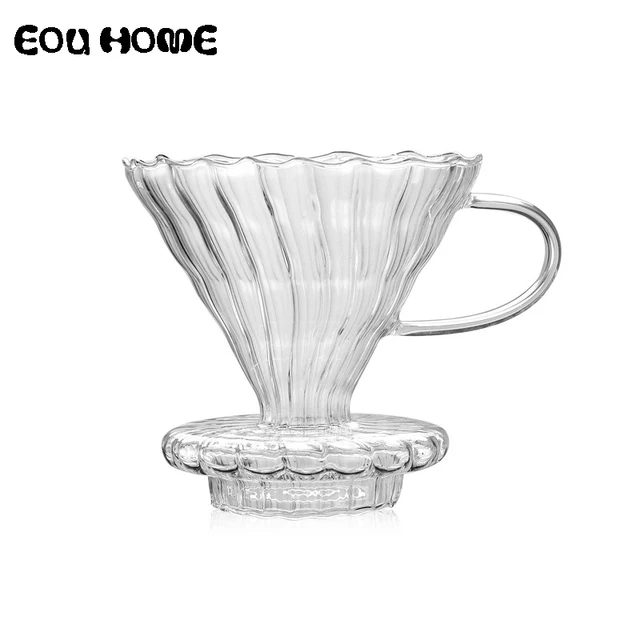 Cheap High Borosilicate Glass Cone Stripe Shaped Coffee Filters Cup Drip PP Resin Bowls Manually Follicular Filters Coffee Tea Tools Cheap High Borosilicate Glass Cone Stripe Shaped Coffee Filters Cup Drip PP Resin Bowls Manually Follicular Filters Coffee Tea Tools