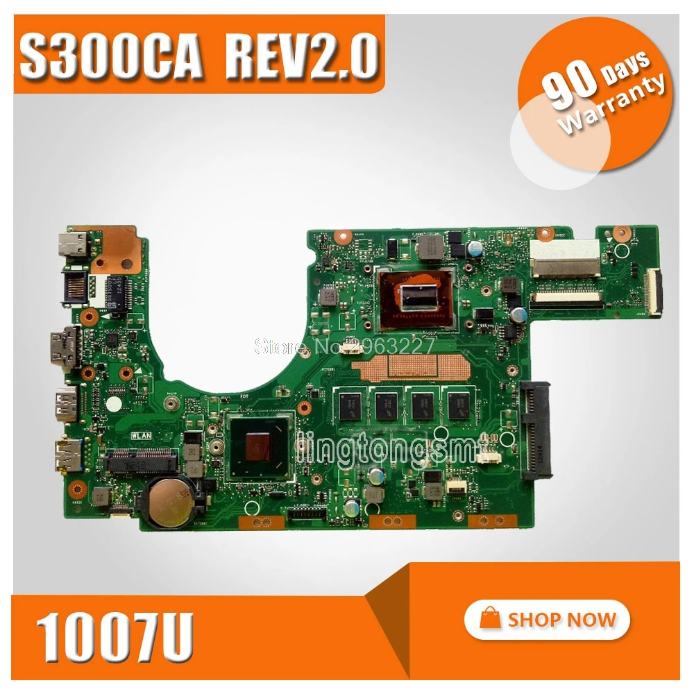 S300CA for ASUS Laptop motherboard 1007U REV 2.0 PN:60NB00Z0-MBD000 S300CA mainboard 100% tested цена S300CA for ASUS Laptop motherboard 1007U REV 2.0 PN:60NB00Z0-MBD000 S300CA mainboard 100% tested цены онлайн