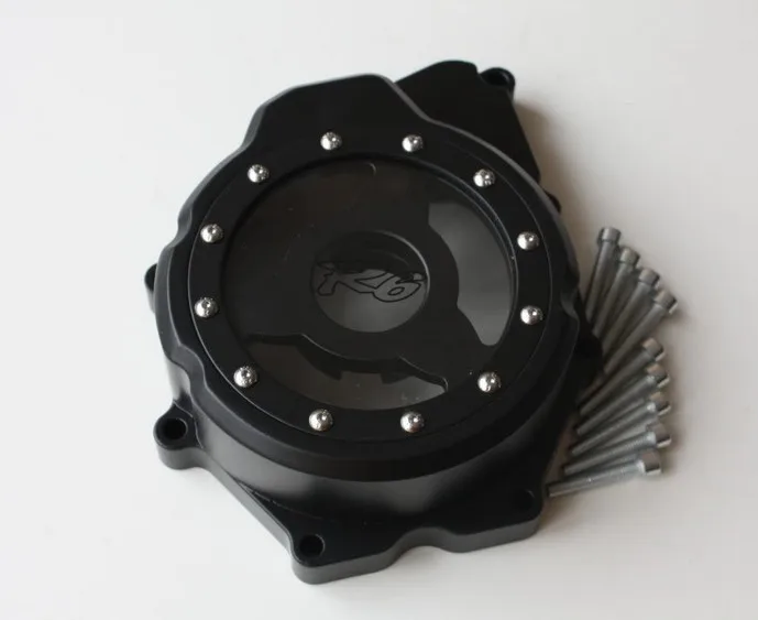 

Aftermarket free shipping motorcycle parts Engine Stator cover see through for yamaha YZF-R6 2006-2013 Black left side
