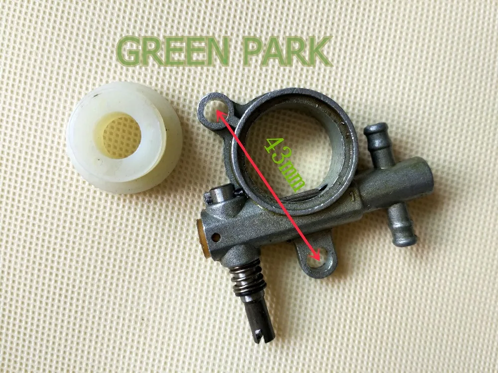 5 sets 2500 3800 Chainsaw spare parts oil pump with worm drive gear fits CHINESE CHAINSAW 38CC