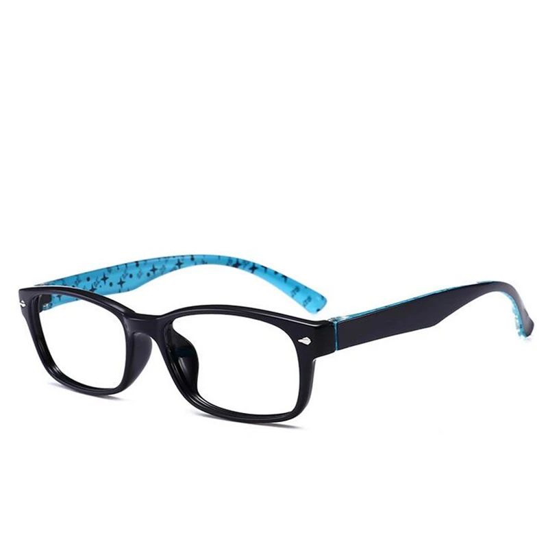1,0-1,5-2,0-4,0 квадратные очки для близорукости с градусом женские мужские короткие очки для коррекции зрения TR90 полосатая черная синяя красная Желтая оправа