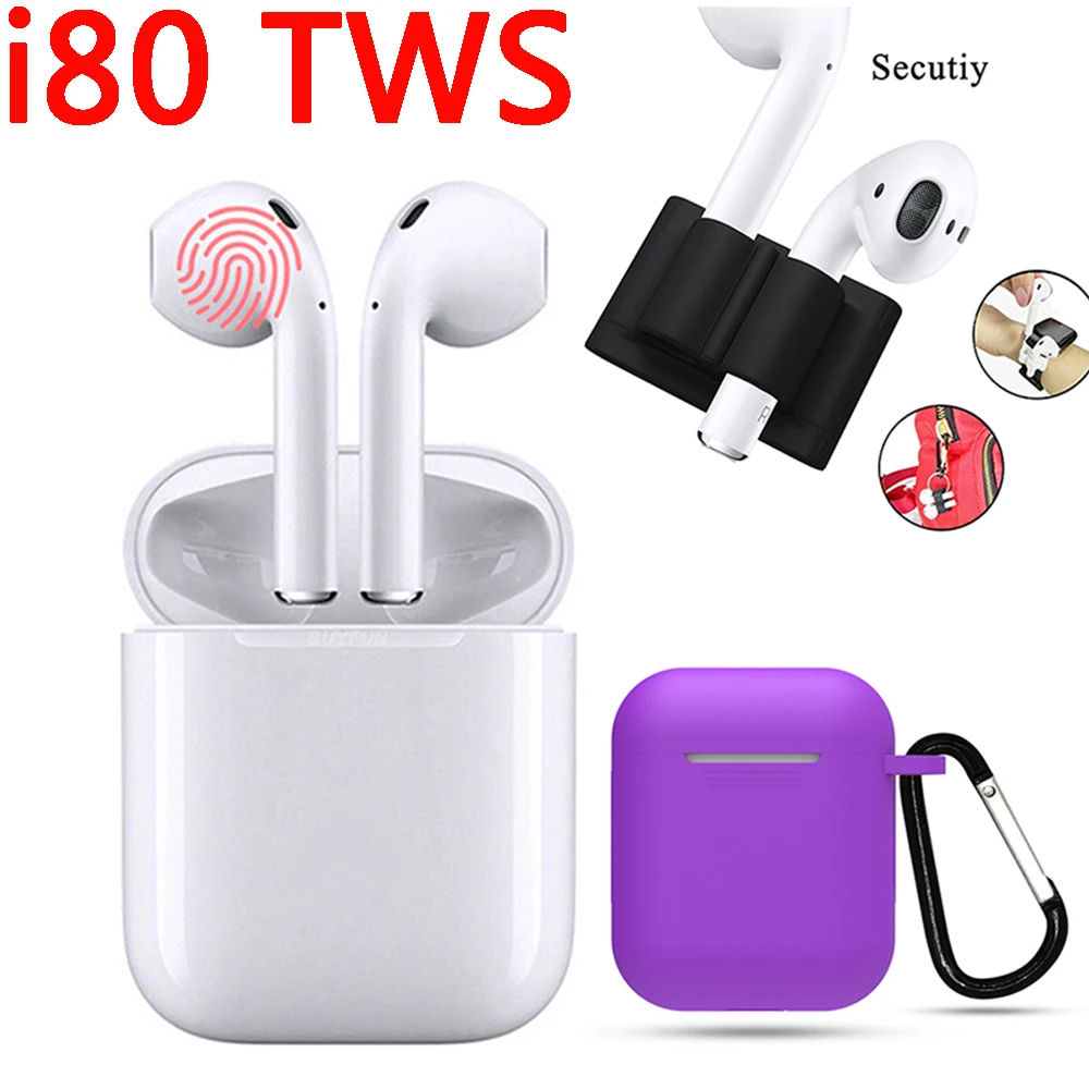 

I80 Tws Top Air Wireless Bluetooth Earphones Touch Control Earbuds 1:1 Replica Size Headset Pk I10 I12 I13 I14 I15 Tws Pods
