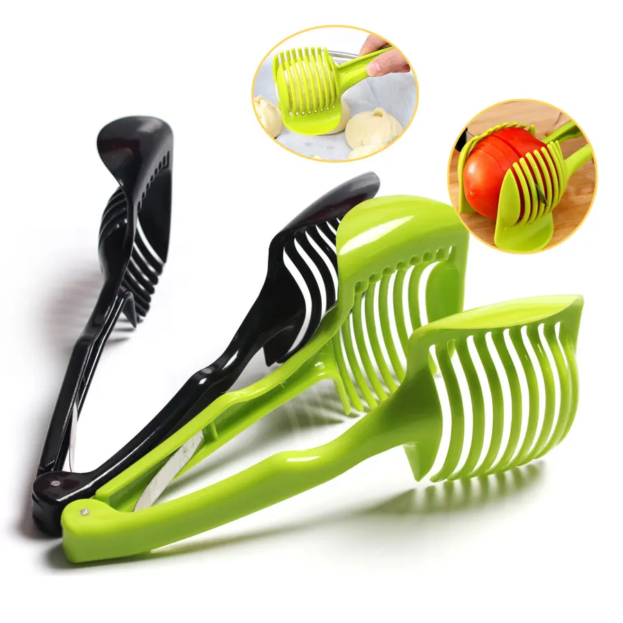 Potato Slicer Tomato Cutter Tool Shreadders Lemon Cutting Holder Onion
