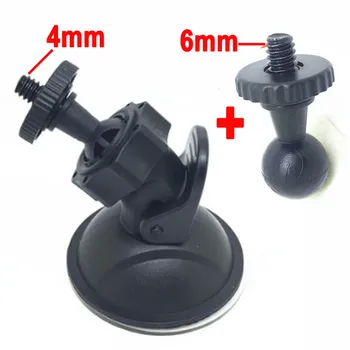 

6MM Head Plus 4MM Sticky DVR Holder Round Suction Base Mount Tripod Car Car Holder DVR DV GPS Camera Sucker Cup Holder Support