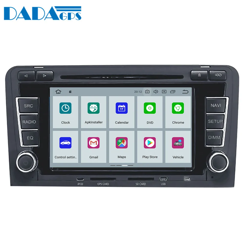 Cheap Android 9.0 4+64GB px5 Built-in DSP Car multimedia DVD Player GPS Radio For Audi A3 S3 2003-2013 GPS Navigation stereo Video 2