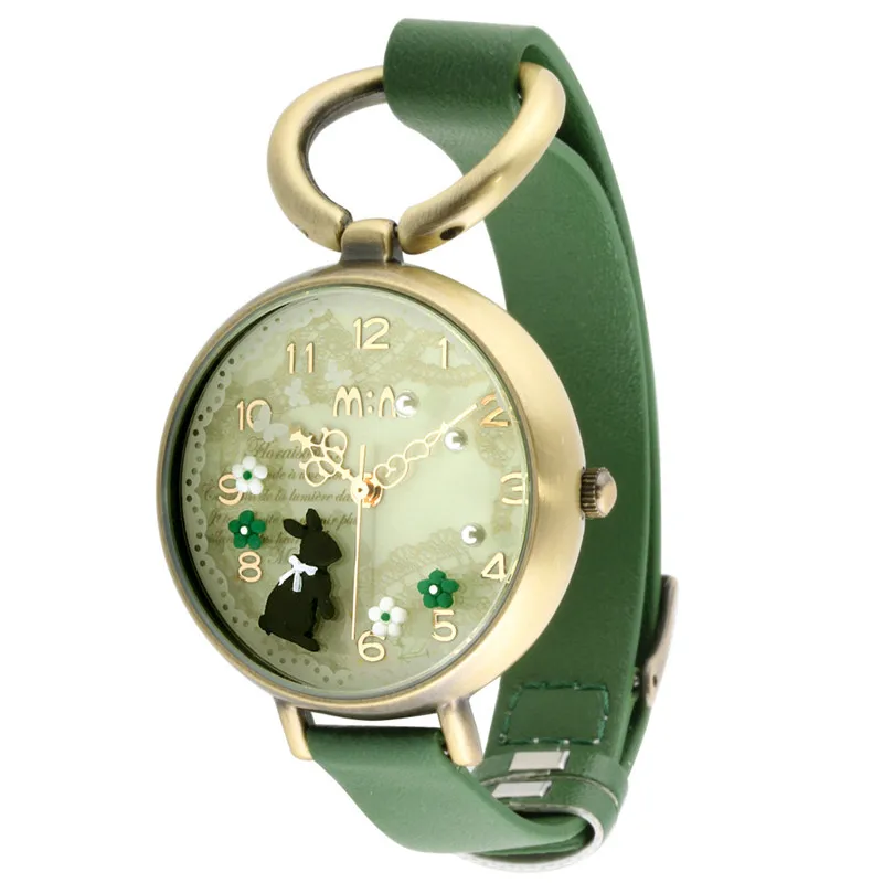 Reloj Mujer M: N: Брендовые женские часы водонепроницаемые женские кварцевые наручные часы ручной работы с 3D кроликом модные женские часы Relogio Feminino