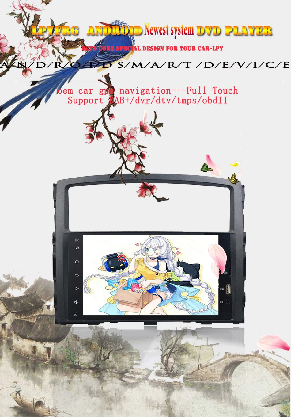 Cheap Octa 8 Core Android 9.0 For MITSUBISHI PAJERO V97 V93 2006-2015 Car DVD Player GPS Navi support 4G DAB+ TPMS 64G ROM 4G RAM 2