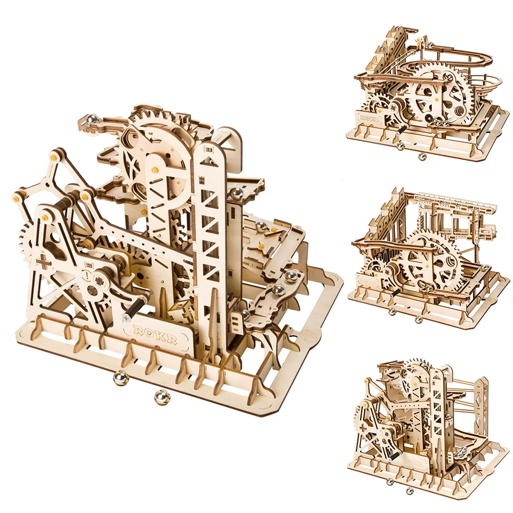 

5 Kinds Wooden Toys Educational Toys Creative DIY Laser Cutting 3D Puzzle Mechanical Model Puzzles For Kids Wooden Puzzle Gifts