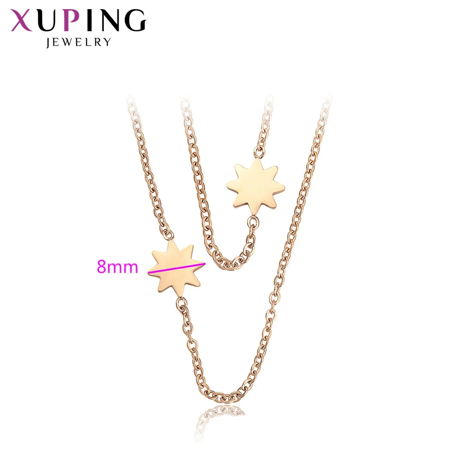 Xuping, изысканное, Новое поступление, длинное ожерелье, розовое золото, цветное покрытие, ожерелье для женщин, цепочка, ювелирное изделие, обручение, подарок S196.9-45708