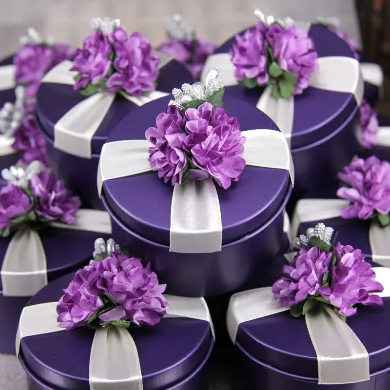 

10/30pcs Birthday Colorful iron Candy Box Gift Bag Wedding Gift Baby Shower Favors Birthday Party Christmas Supplies Candy Box