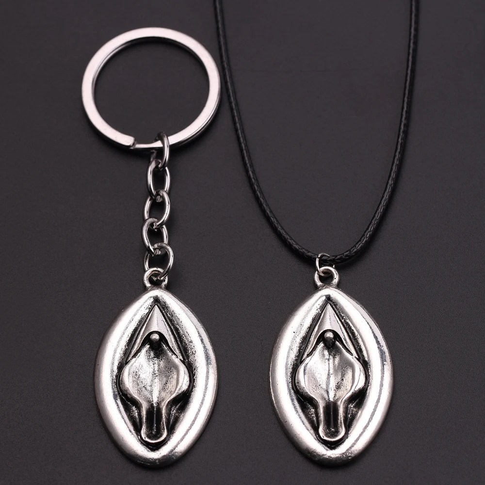 

Fashion Open Woman Genital Necklace Pendant Ancient Silver 2.5*3.9cm Alloy Pendant Necklace Hot Jewelry Accessories Gift