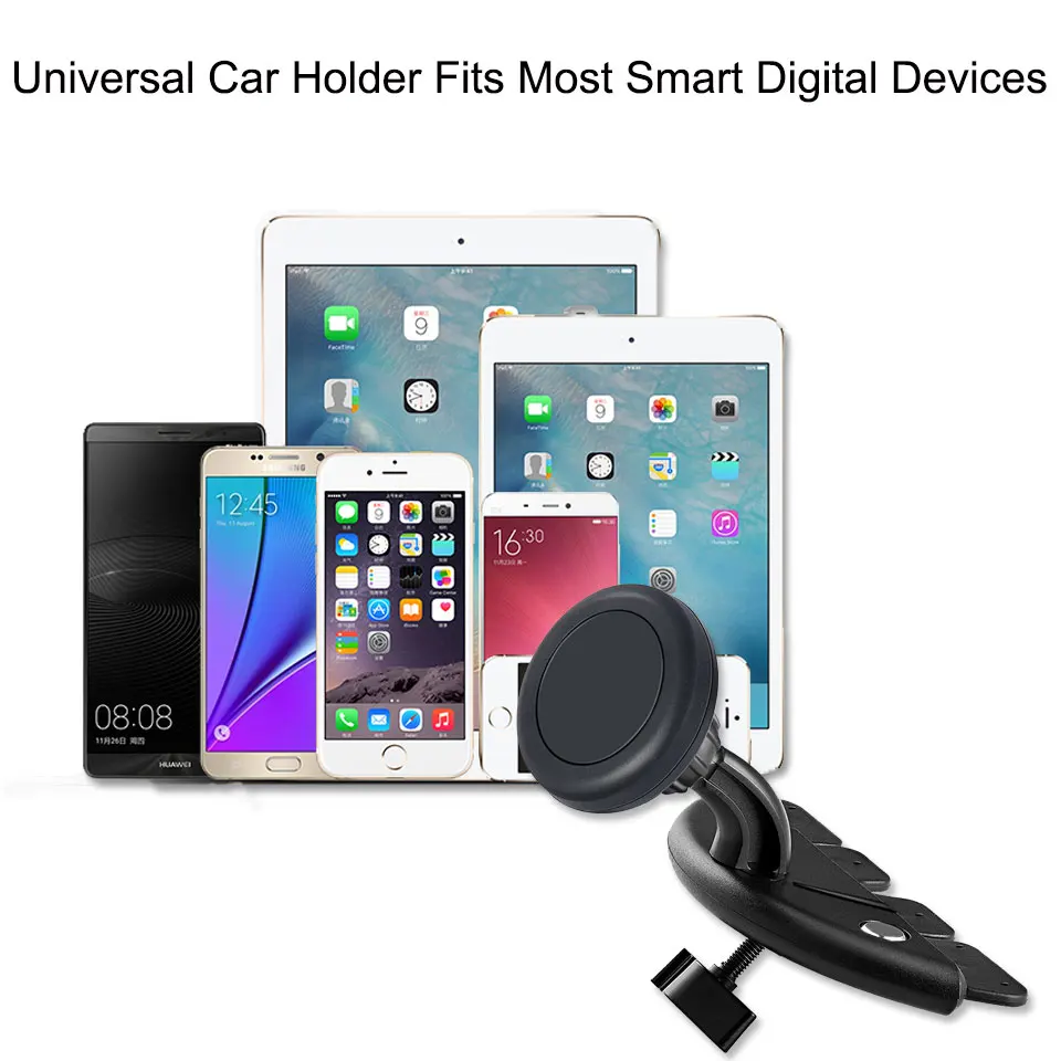 GPS навигация Магнитный слот CD держатель телефона крепление для iPhone xiaomi mi 8 lite huawei