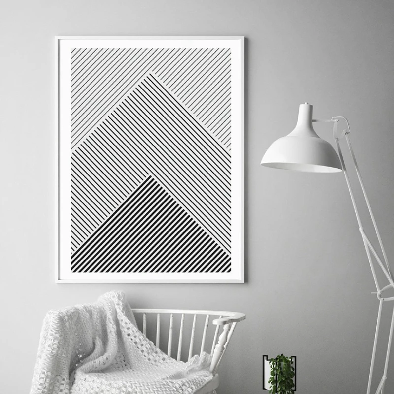 Black and White Stripes Canvas Prints