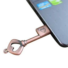 USB флеш-накопитель, реальная емкость, 128 г, 4 г, 8 г, 16 г, 32 г, 64 г, металлический сердечный ключ, флешка, карта памяти, персональный подарок, usb флешка