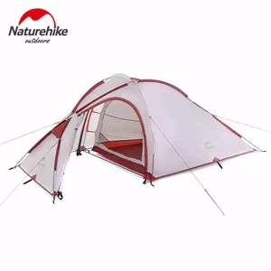 NatureHike Hiby семейная палатка для 2-3 человек, водонепроницаемые походные палатки, 1 комната, один зал, 4 сезона, 20D нейлоновая силиконовая палатка с ковриком