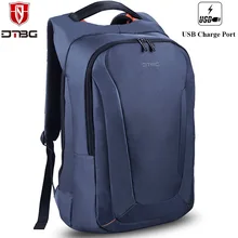 DTBG Laptop Backpack Men 15.6 Inch Computer Backpacks for Macbook Nylon Anti-theft Bags External USB Port Travel School Bag Kids