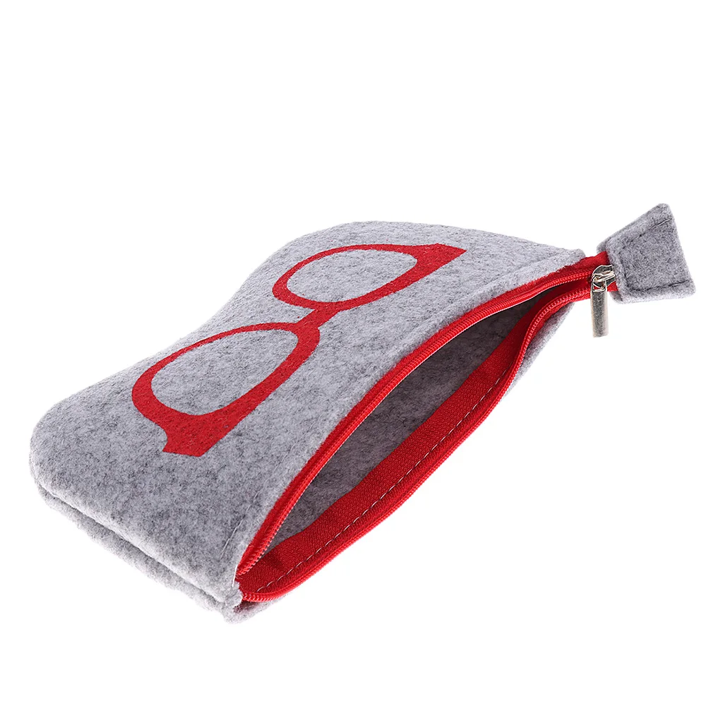 5 Pieces Zipper Reading Glasses Case Cute Eyeglass Pouch Girls Boys Sunglasses Case  Bag Storage