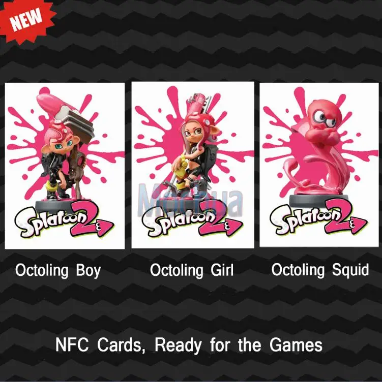 Splatoon 2 Amiibo карта Octoling мальчик Octoling девочка Octoling кальмар