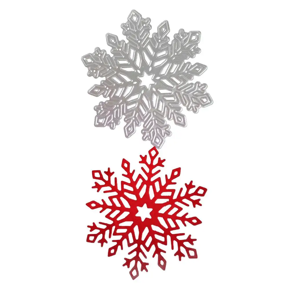 

7*8CM Large Christmas Snowflake DIY Metal Cutting Dies Stencil Carbon Steel Embossing Die Cutting Scrapbook Embossing Dies Tool