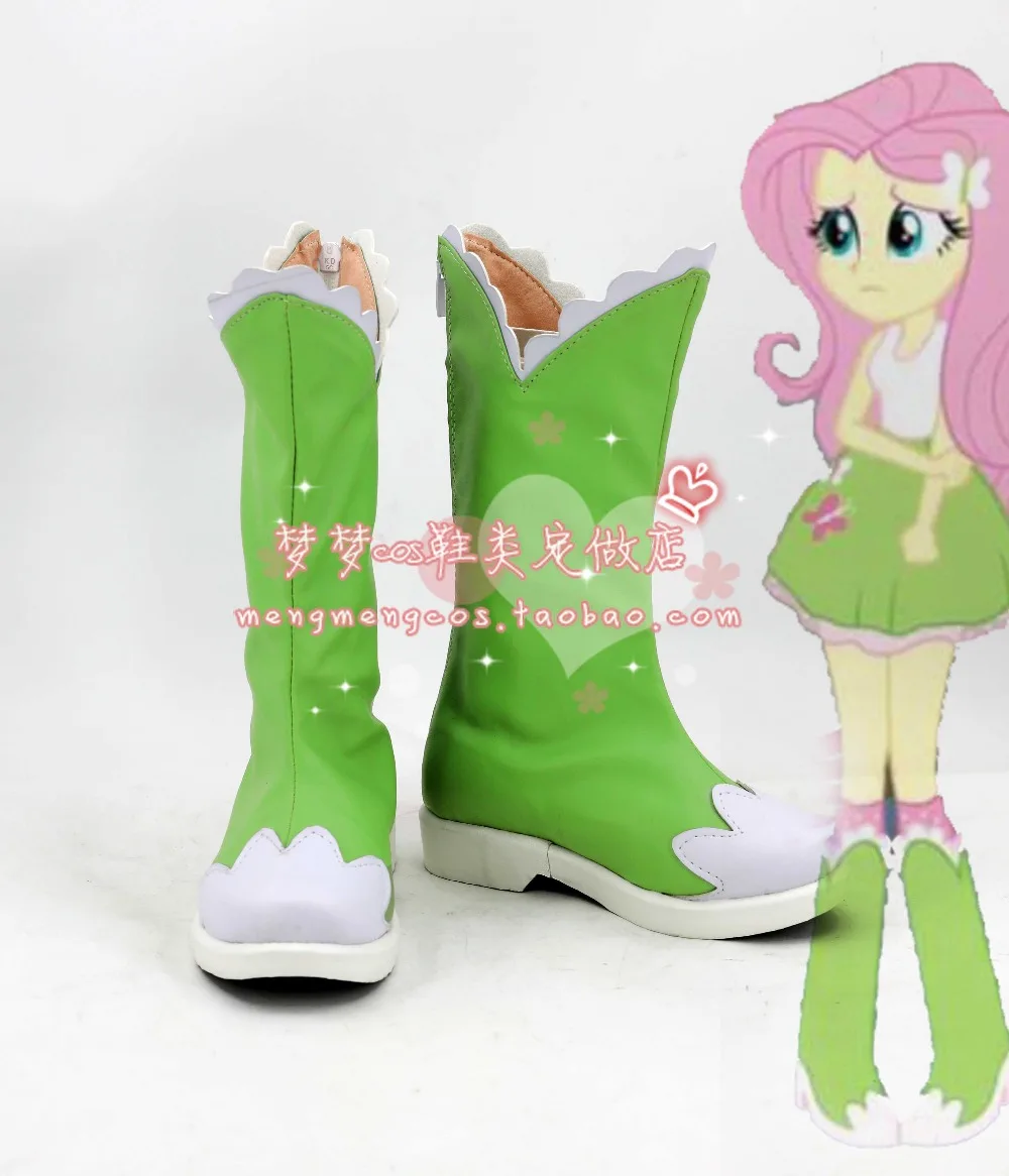 Обувь для косплея Fluttershy сапоги на заказ 3082 | Тематическая одежда и униформа