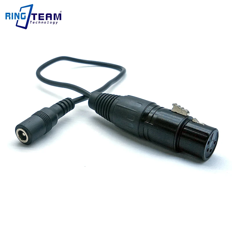 Разъем мама DC5 5*2 5 мм на 4 контакта XLR Cannon X Series резиновый разъем кабели питания для