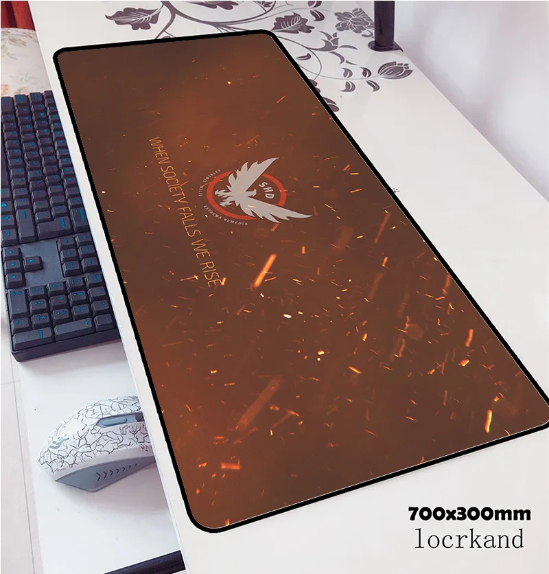 tom clancy's the division mouse pad 70x30cm gaming mousepad anime office notbook desk mat present padmouse games pc gamer mats |