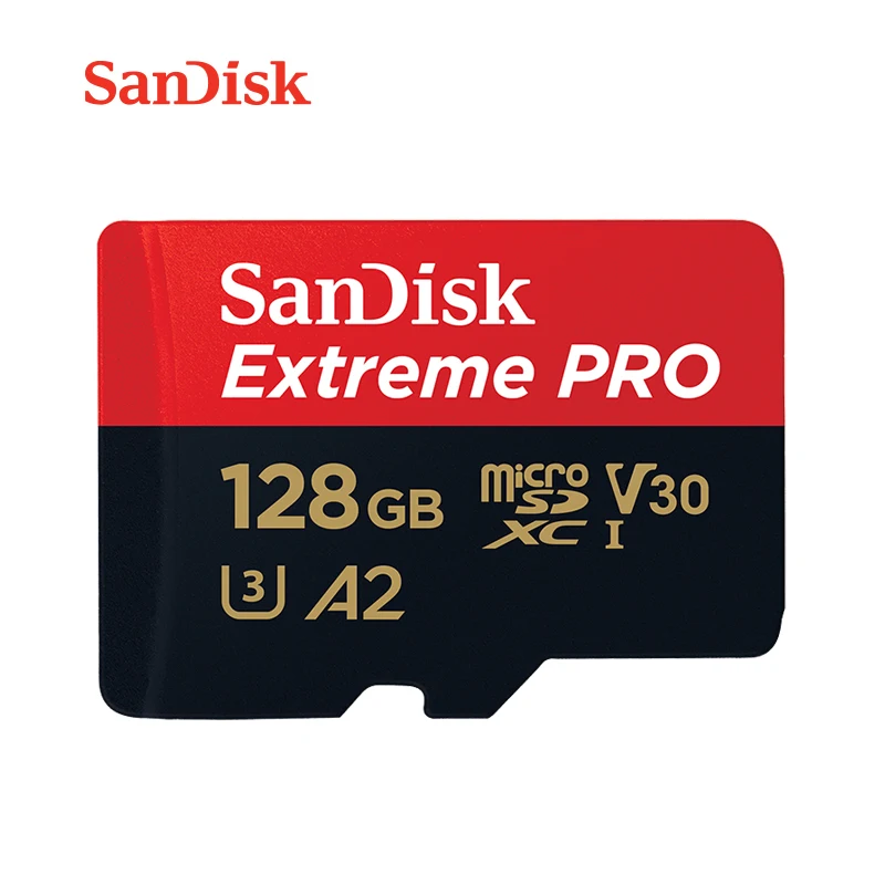 Карта памяти SanDisk Extreme PRO оригинальная карта Micro SD 170 МБ/с./с 64 ГБ 128 A2 C10 U3 V30 microSDXC TF