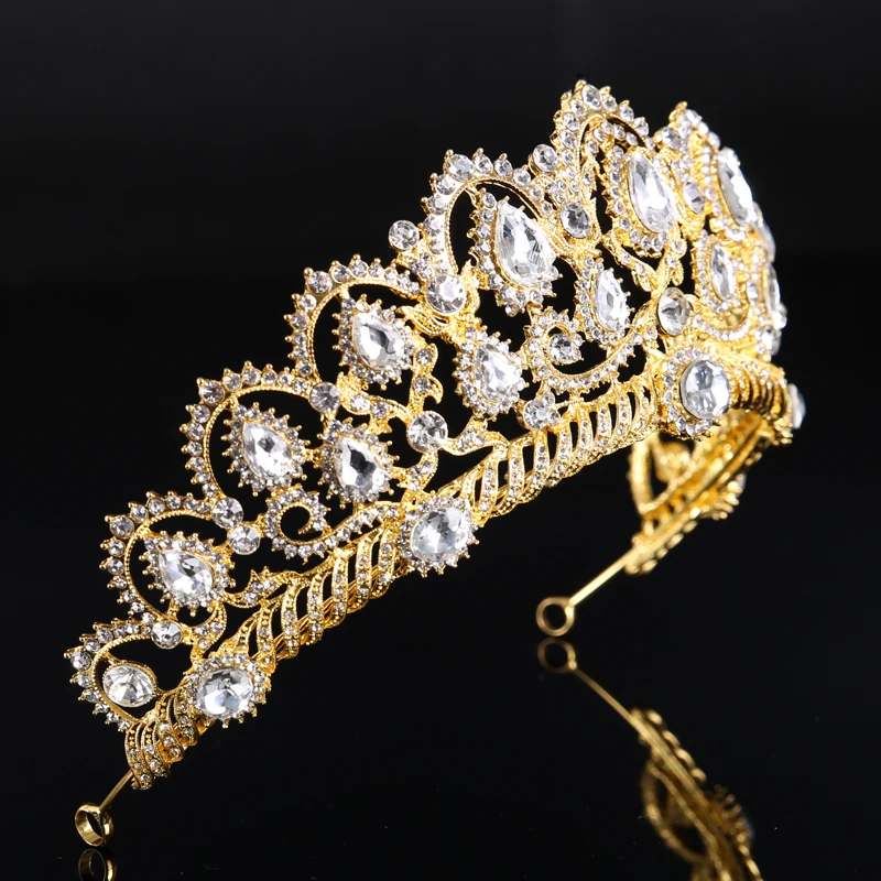 FORSEVEN-Luxurious-Crystal-Vintage-Peacock-Bridal-Hair-Accessories-For-Wedding-Quinceanera-Tiara-Crown-Pageant-Diamante-Tiara (3)