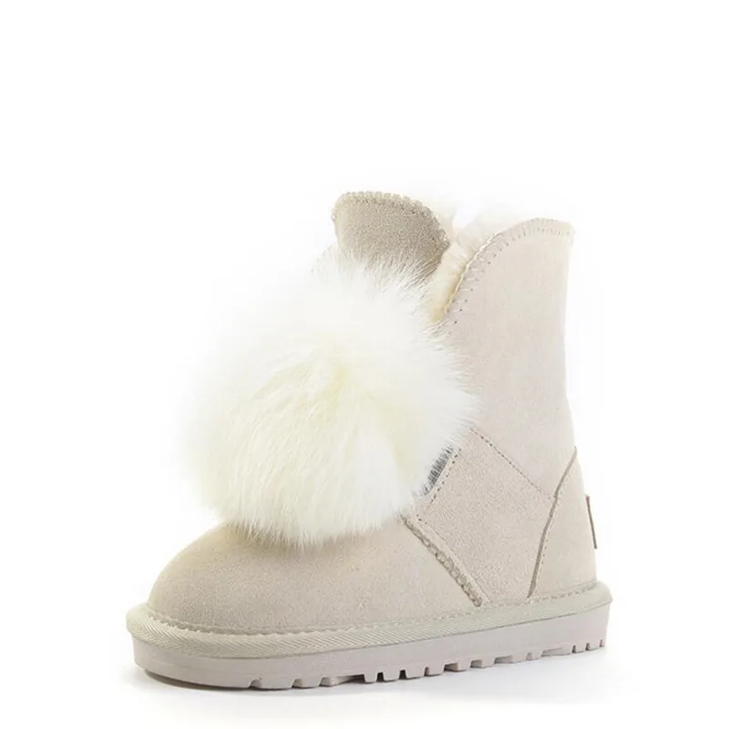 

kids shoes for girl winter snow boots fashion cute princess teenage big size 2018 pink 21-35 girls boots