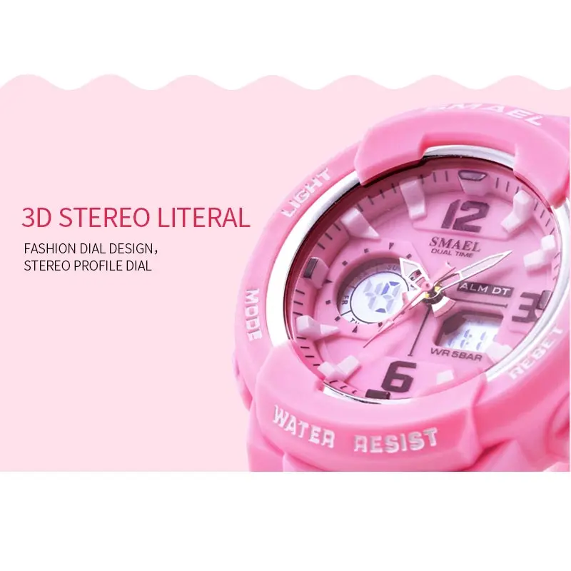 Children Watches For Boys Girl SMAEL Kid Watch Waterproof Sport Alarm Clock 1643 Christmas Presents Watch 3